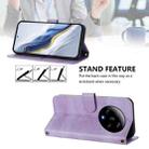 For Xiaomi 13 Ultra Line Splicing Buckle Retro Leather Phone Case(Purple) - 3