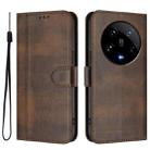 For Xiaomi 14 Ultra 5G Line Splicing Buckle Retro Leather Phone Case(Brown) - 2