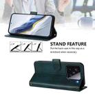 For Xiaomi 15 Line Splicing Buckle Retro Leather Phone Case(Dark Green) - 3