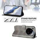 For Xiaomi 15 Ultra Line Splicing Buckle Retro Leather Phone Case(Grey) - 3