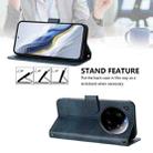 For Xiaomi 15 Ultra Line Splicing Buckle Retro Leather Phone Case(Dark Blue) - 3