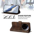For Xiaomi 15 Ultra Line Splicing Buckle Retro Leather Phone Case(Brown) - 3