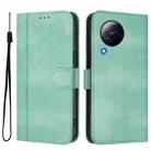 For Xiaomi Civi 3 5G Line Splicing Buckle Retro Leather Phone Case(Mint) - 2