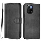 For Xiaomi Poco X3 GT Line Splicing Buckle Retro Leather Phone Case(Black) - 2