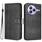 For Xiaomi Civi 5 Pro 5G Line Splicing Buckle Retro Leather Phone Case(Black) - 2