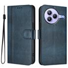 For Xiaomi Civi 5 Pro 5G Line Splicing Buckle Retro Leather Phone Case(Dark Blue) - 2