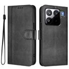 For Xiaomi 15S Pro 5G Line Splicing Buckle Retro Leather Phone Case(Black) - 2