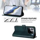 For Xiaomi 15S Pro 5G Line Splicing Buckle Retro Leather Phone Case(Dark Green) - 3