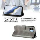 For Redmi A1 4G / A2 4G Line Splicing Buckle Retro Leather Phone Case(Grey) - 3