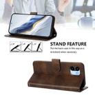 For Redmi A1 4G / A2 4G Line Splicing Buckle Retro Leather Phone Case(Brown) - 3