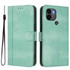 For Redmi A1+ 4G / A2+ Line Splicing Buckle Retro Leather Phone Case(Mint) - 2