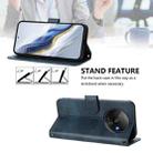 For Redmi A3 4G / A3x 4G Line Splicing Buckle Retro Leather Phone Case(Dark Blue) - 3
