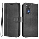 For Redmi Note 11 4G / Note 11S 4G Global Line Splicing Buckle Retro Leather Phone Case(Black) - 2
