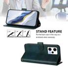 For Redmi Note 12 Pro Speed / Note 12 Pro 5G Line Splicing Buckle Retro Leather Phone Case(Dark Green) - 3