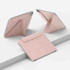 For iPad Air 11 2025 / 2024 Four-corner Anti-collision Magnetic Double-sided Clip Tablet Case(Pink) - 1