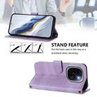 For vivo iQOO Z9s Pro 5G / T3 Pro 5G India Line Splicing Buckle Retro Leather Phone Case(Purple) - 3