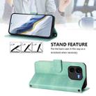 For vivo iQOO Z9x Line Splicing Buckle Retro Leather Phone Case(Mint) - 3