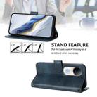 For vivo S20 5G Line Splicing Buckle Retro Leather Phone Case(Dark Blue) - 3