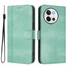 For vivo V30E 5G Global / V40 Lite 5G Line Splicing Buckle Retro Leather Phone Case(Mint) - 2