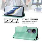 For vivo V50 5G Global Line Splicing Buckle Retro Leather Phone Case(Mint) - 3