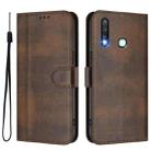 For vivo Y19 / U3 / Y5s / Z5i / U20 Line Splicing Buckle Retro Leather Phone Case(Brown) - 2