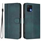 For vivo Y52s 5G / iQOO U3 / Y31s 5G Line Splicing Buckle Retro Leather Phone Case(Dark Green) - 2