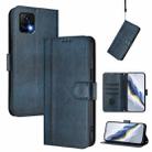 For vivo Y52s 5G / iQOO U3 / Y31s 5G Line Splicing Buckle Retro Leather Phone Case(Dark Blue) - 1