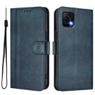 For vivo Y52s 5G / iQOO U3 / Y31s 5G Line Splicing Buckle Retro Leather Phone Case(Dark Blue) - 2
