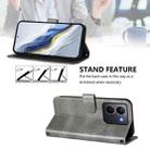For vivo Y36 5G / 4G / Y27s 4G Global Line Splicing Buckle Retro Leather Phone Case(Grey) - 3