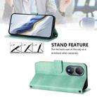 For vivo Y100 5G / Y100A 5G India Line Splicing Buckle Retro Leather Phone Case(Mint) - 3