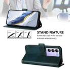 For vivo Y100 5G IDN / T3 5G IDN Line Splicing Buckle Retro Leather Phone Case(Dark Green) - 3