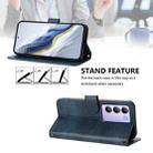For vivo Y100 5G IDN / T3 5G IDN Line Splicing Buckle Retro Leather Phone Case(Dark Blue) - 3