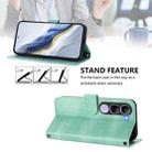 For vivo V40 Lite 4G IDN / Y300 5G IDN Line Splicing Buckle Retro Leather Phone Case(Mint) - 3