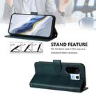 For vivo S30 Pro mini Line Splicing Buckle Retro Leather Phone Case(Dark Green) - 3
