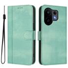 For vivo S30 Line Splicing Buckle Retro Leather Phone Case(Mint) - 2