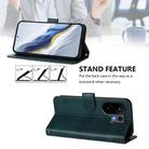 For vivo S30 Line Splicing Buckle Retro Leather Phone Case(Dark Green) - 3