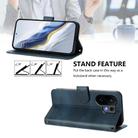 For vivo S30 Line Splicing Buckle Retro Leather Phone Case(Dark Blue) - 3