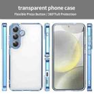 For Samsung Galaxy S25+ 5G / S24+ 5G PC Hybrid TPU Airbag Shockproof Phone Case(Transparent Blue) - 2