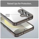 For Samsung Galaxy S25 5G / S24 5G PC Hybrid TPU Airbag Shockproof Phone Case(Transparent Black) - 3