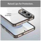 For Samsung Galaxy S25 Edge 5G PC Hybrid TPU Airbag Shockproof Phone Case(Transparent Black) - 3