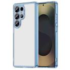 For Samsung Galaxy S25 Ultra 5G PC Hybrid TPU Airbag Shockproof Phone Case(Transparent Blue) - 1