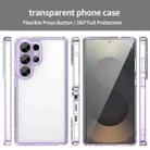 For Samsung Galaxy S25 Ultra 5G PC Hybrid TPU Airbag Shockproof Phone Case(Transparent Purple) - 2