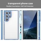 For Samsung Galaxy S24 Ultra 5G PC Hybrid TPU Airbag Shockproof Phone Case(Transparent Blue) - 2
