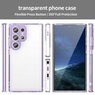 For Samsung Galaxy S24 Ultra 5G PC Hybrid TPU Airbag Shockproof Phone Case(Transparent Purple) - 2