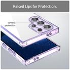 For Samsung Galaxy S24 Ultra 5G PC Hybrid TPU Airbag Shockproof Phone Case(Transparent Purple) - 3