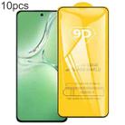 For OPPO K13 5G 10pcs 9D Full Glue Full Screen Tempered Glass Film - 1