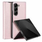 For Samsung Galaxy Z Fold7 5G DUX DUCIS Bril Series PU + TPU Phone Case(Pink) - 1
