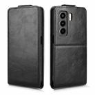 For itel Power 70 Magnetic Vertical Flip Leather Phone Case with Buckle(Black) - 2