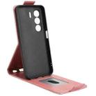 For itel Power 70 Magnetic Vertical Flip Leather Phone Case with Buckle(Rose Gold) - 3