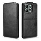 For itel A90 Magnetic Vertical Flip Leather Phone Case with Buckle(Black) - 2